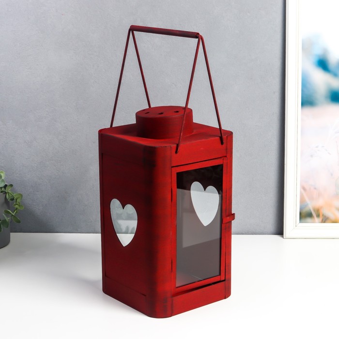 Подсвечник металл на 1 свечу "Фонарь с сердцем" тёмно-красный 38х18,5х18,5 см
Подсвечник металл на 1 свечу "Фонарь с сердцем" тёмно-красный 38х18,5х18,5 см