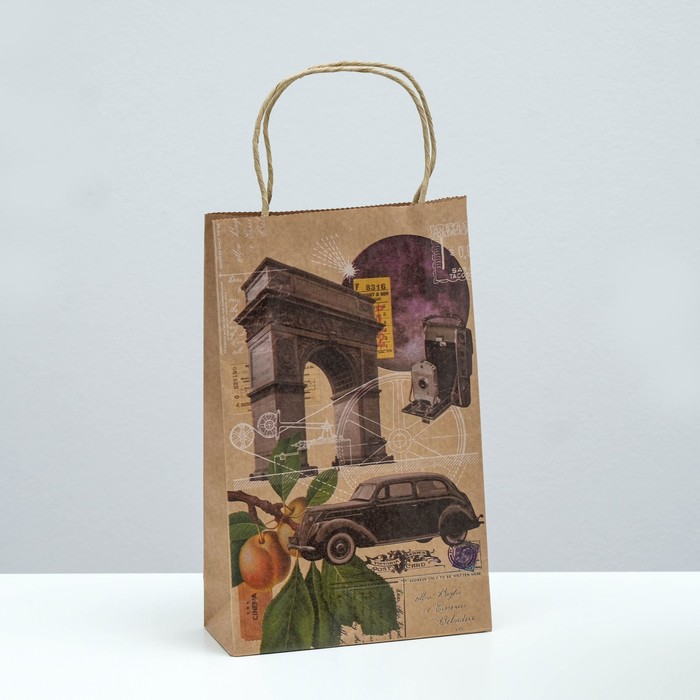 Пакет подарочный "Выходные во Франции", крафт, 26.5 x 16.5 x 7 см 
Пакет подарочный "Выходные во Франции", крафт, 26.5 x 16.5 x 7 см