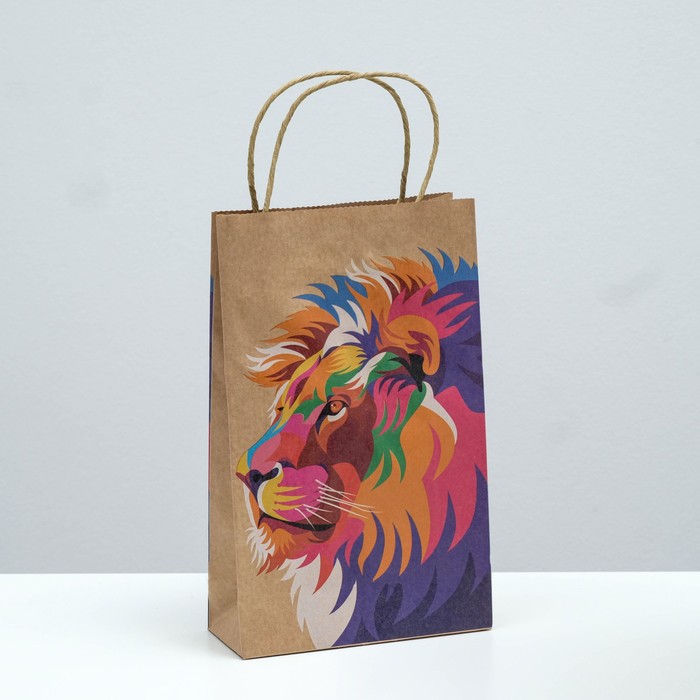 Пакет подарочный "Lion", крафт, 26.5 x 16.5 x 7 см 
Пакет подарочный "Lion", крафт, 26.5 x 16.5 x 7 см