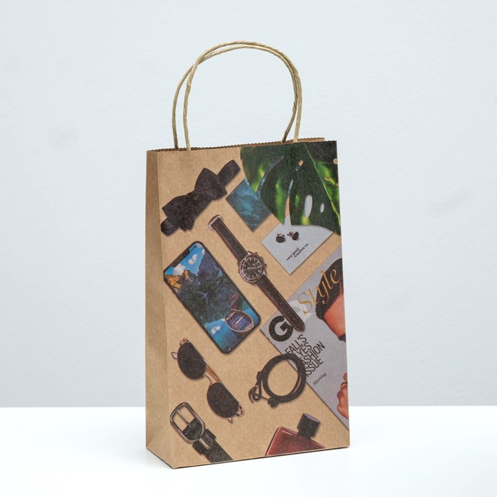 Пакет подарочный "Мужской набор", крафт, 26.5 x 16.5 x 7 см
Пакет подарочный "Мужской набор", крафт, 26.5 x 16.5 x 7 см