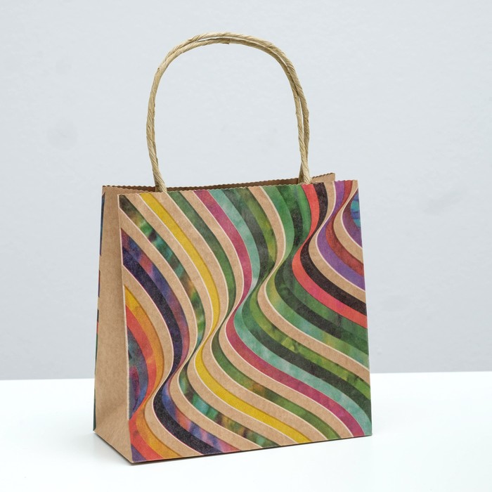 Пакет подарочный "Радуга", крафт, 16 x 16 x 7.6 см
Пакет подарочный "Радуга", крафт, 16 x 16 x 7.6 см