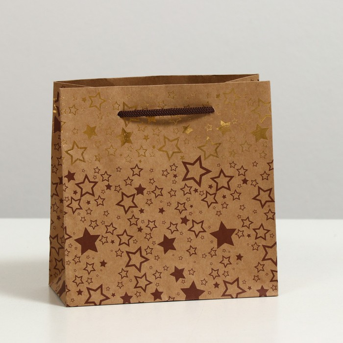 Пакет подарочный "Звездопад", крафт, 16 x 16 x 7.6 см
Пакет подарочный "Звездопад", крафт, 16 x 16 x 7.6 см