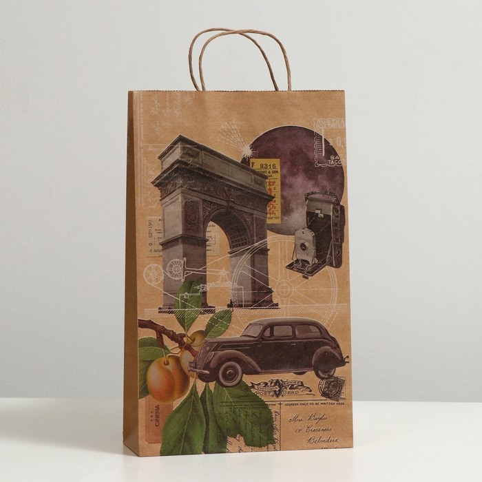 Пакет подарочный "Выходные во Франции", крафт, 40.5 x 24.8 x 9 см
Пакет подарочный "Выходные во Франции", крафт, 40.5 x 24.8 x 9 см