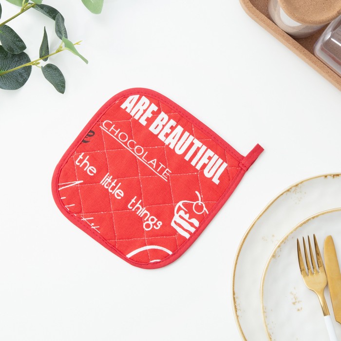 Прихватка Мари Санна Леттеринг 18х18 см, красный, рогожка
Прихватка Мари Санна Леттеринг 18х18 см, красный, рогожка