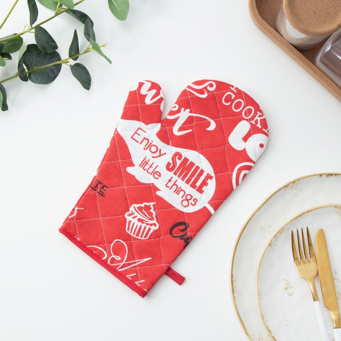 Варежка-прихватка Мари Санна, Леттеринг, красный, рогожка
Варежка-прихватка Мари Санна, Леттеринг, красный, рогожка