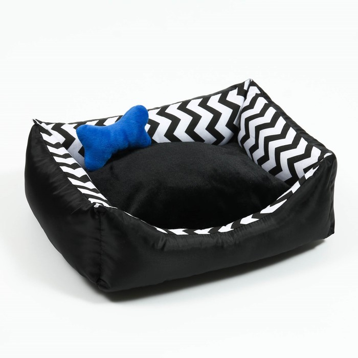 Лежанка с косточкой 50 х 40 х 15 см, оксфорд, бязь, искусственый мех
Лежанка с косточкой 50 х 40 х 15 см, оксфорд, бязь, искусственый мех