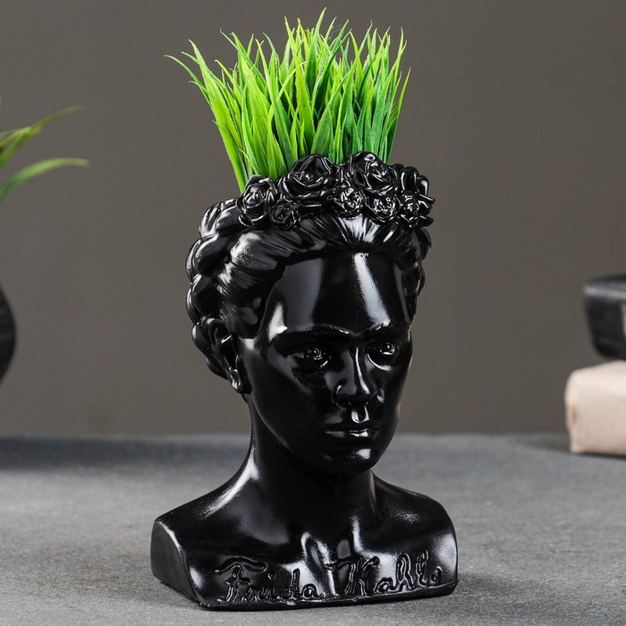 Кашпо - органайзер "Бюст Фрида" черное, 17см
Кашпо - органайзер "Бюст Фрида" черное, 17см