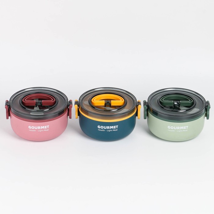 Ланч-бокс "Gourmet", 600 мл, с ложкой, 15 х 8.3 см , сохраняет тепло до 2 часов, микс
Ланч-бокс "Gourmet", 600 мл, с ложкой, 15 х 8.3 см , сохраняет тепло до 2 часов, микс