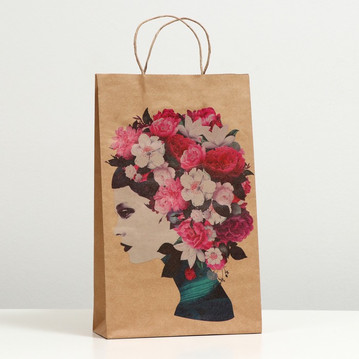 Пакет подарочный "Девушка в окружении цветов", крафт, 40.5 x 24.8 x 9 см
Пакет подарочный "Девушка в окружении цветов", крафт, 40.5 x 24.8 x 9 см