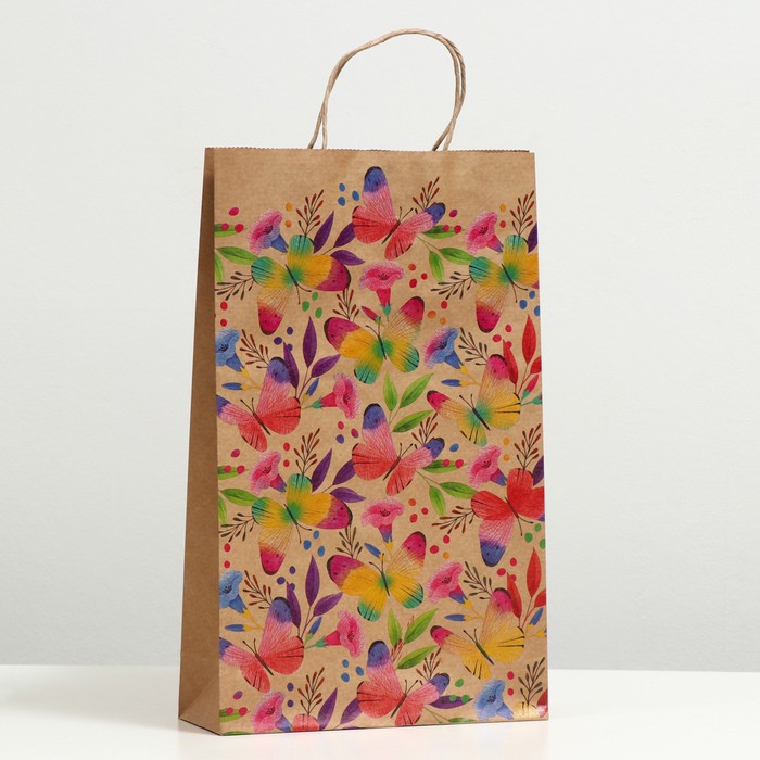 Пакет подарочный "Бабочки", крафт, 40.5 x 24.8 x 9 см
Пакет подарочный "Бабочки", крафт, 40.5 x 24.8 x 9 см