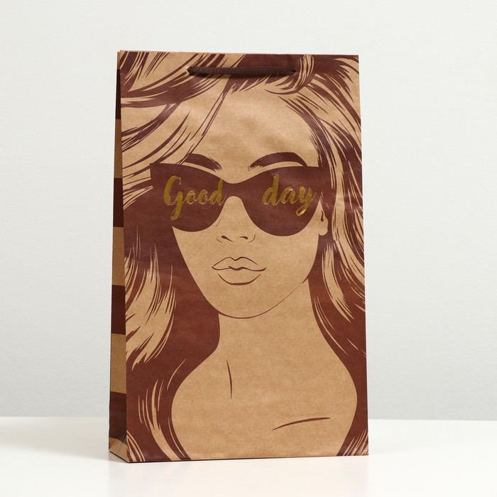 Пакет подарочный "Good day", крафт, 40.5 x 24.8 x 9 см
Пакет подарочный "Good day", крафт, 40.5 x 24.8 x 9 см