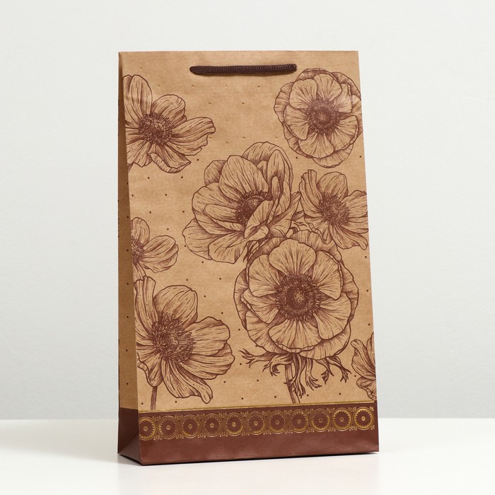 Пакет подарочный "Цветочный орнамент", крафт, 40.5 x 24.8 x 9 см
Пакет подарочный "Цветочный орнамент", крафт, 40.5 x 24.8 x 9 см
