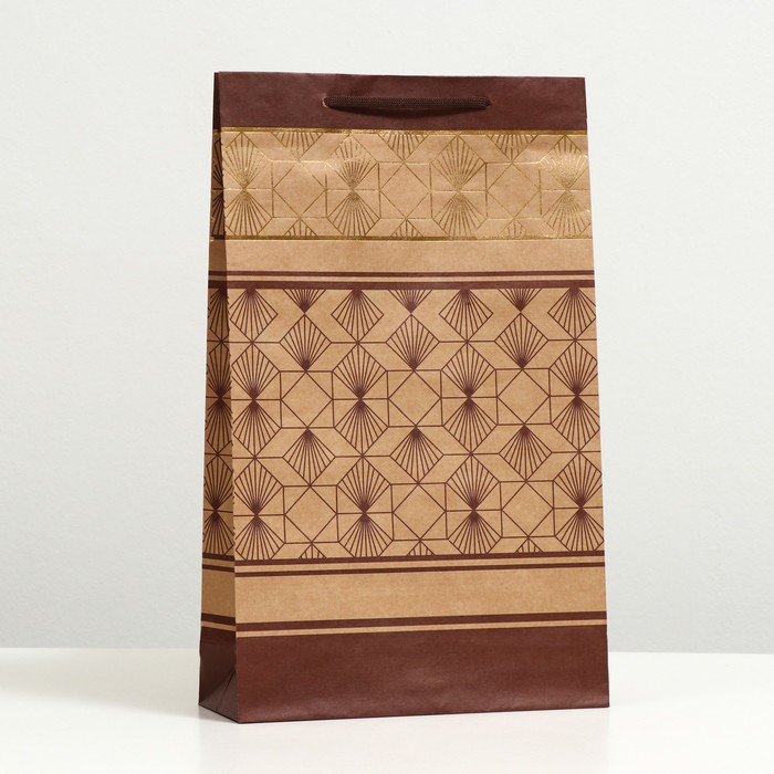 Пакет подарочный "Иллюзия", крафт, 40.5 x 24.8 x 9 см
Пакет подарочный "Иллюзия", крафт, 40.5 x 24.8 x 9 см