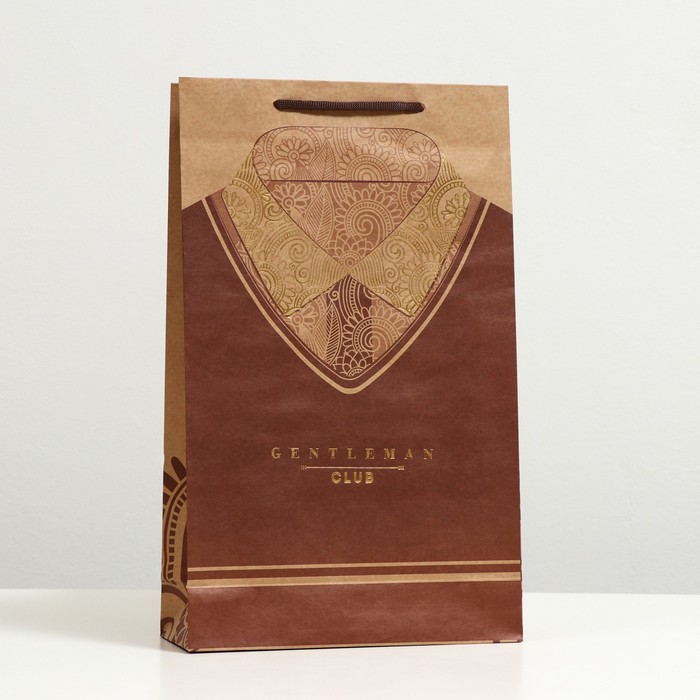 Пакет подарочный "Для мужчин", крафт, 40.5 x 24.8 x 9 см
Пакет подарочный "Для мужчин", крафт, 40.5 x 24.8 x 9 см