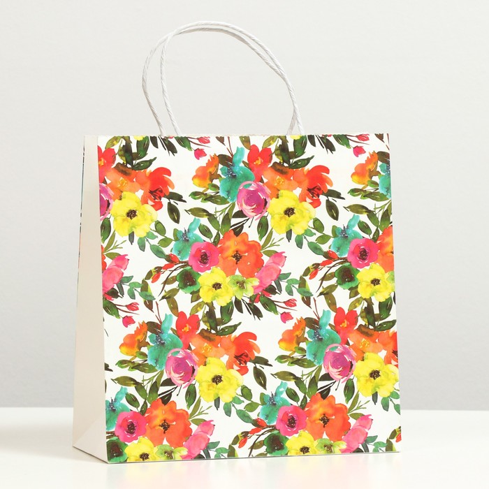 Пакет подарочный "Пёстрость", крафт, 24 x 23 x 10 см
Пакет подарочный "Пёстрость", крафт, 24 x 23 x 10 см