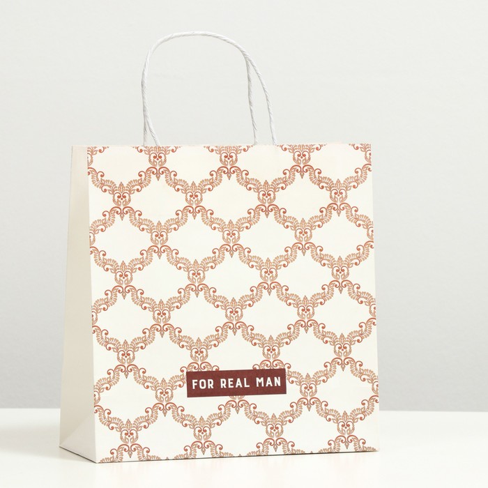 Пакет подарочный "Золотой орнамент", крафт, 24 x 23 x 10 см
Пакет подарочный "Золотой орнамент", крафт, 24 x 23 x 10 см