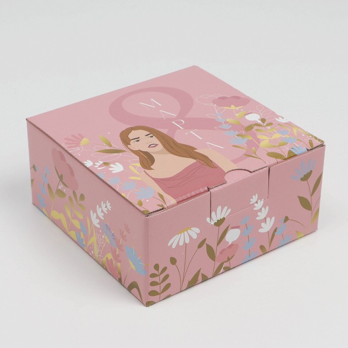 Коробка сборная «С 8 марта», 15 × 15 × 7 см
Коробка сборная «С 8 марта», 15 × 15 × 7 см