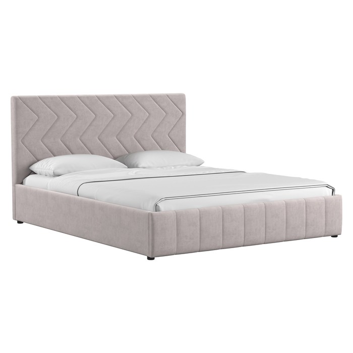 Кровать Милана, 1600х2000, ортопедическое осн+ПМ, Вивальди 4/Серо-сливочный 
Кровать Милана, 1600х2000, ортопедическое осн+ПМ, Вивальди 4/Серо-сливочный