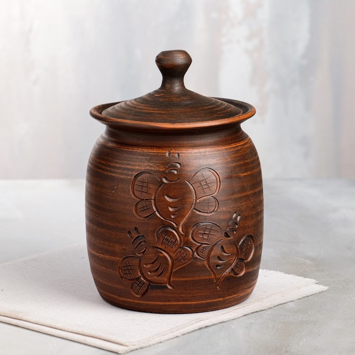 Бочонок под мёд, декор, красная глина, 1.7 л
Бочонок под мёд, декор, красная глина, 1.7 л