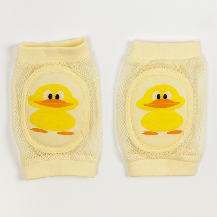 Набор детских наколенников «Уточка", 2 шт., цвет желтый 
Набор детских наколенников «Уточка", 2 шт., цвет желтый