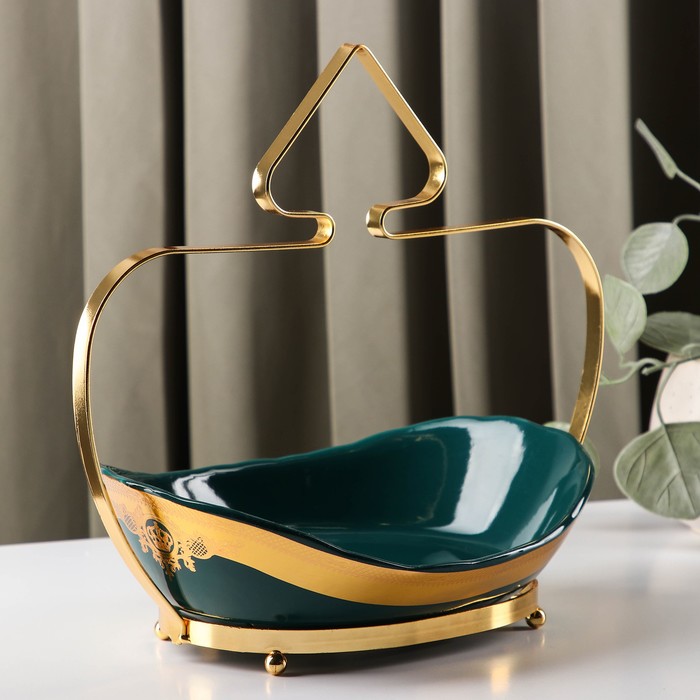 Конфетница «Изумруд», 27×12,5×24 см
Конфетница «Изумруд», 27×12,5×24 см