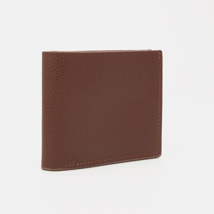 Портмоне без застёжки, для купюр, для карт, для монет, цвет светло-коричневый
Портмоне без застёжки, для купюр, для карт, для монет, цвет светло-коричневый