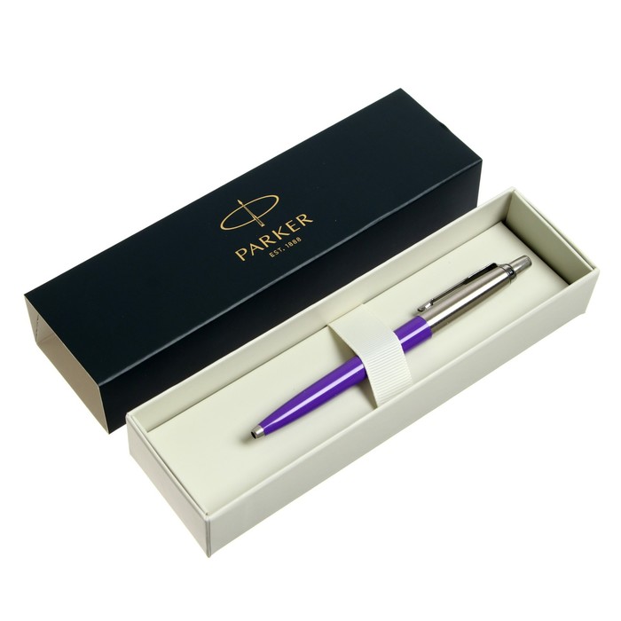 Ручка шариковая Parker Jotter Original K60 2665C, Frosty Purple, перо M, чернила синие, подарочная коробка.
Ручка шариковая Parker Jotter Original K60 2665C, Frosty Purple, перо M, чернила синие, подарочная коробка.