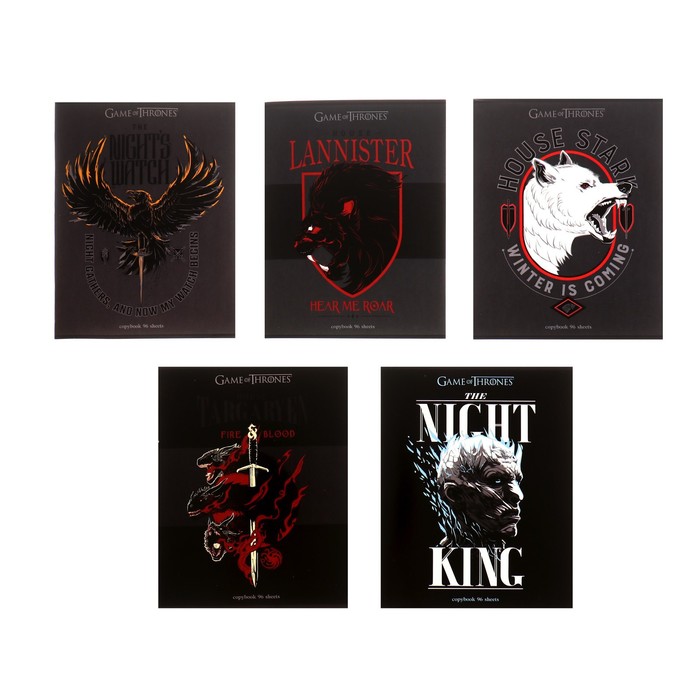 Тетрадь 96 листов, в клетку, "Игра престолов", обложка мелованный картон
Тетрадь 96 листов, в клетку, "Игра престолов", обложка мелованный картон