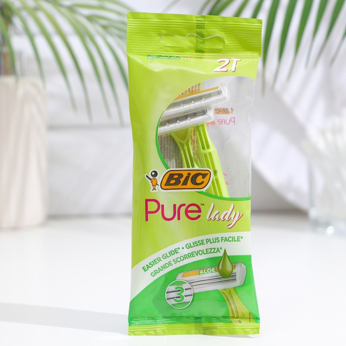 Станок бритвенный женский одноразовый BIC Pure 3 Lady, 2 шт.
Станок бритвенный женский одноразовый BIC Pure 3 Lady, 2 шт.