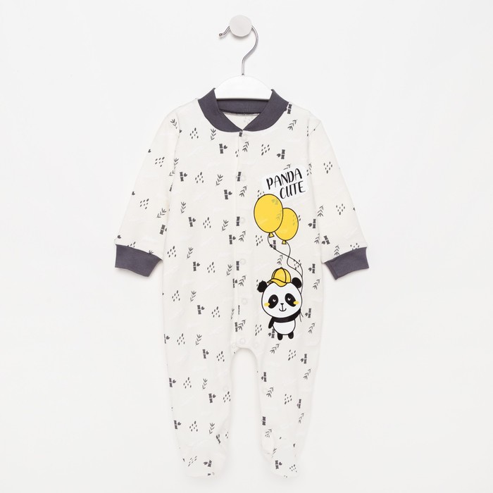 Комбинезон «Панды» детский, цвет белый/серый, рост 80 см
Комбинезон «Панды» детский, цвет белый/серый, рост 80 см