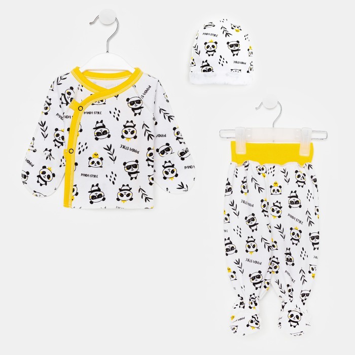 Комплект (3 предмета) «Панды» детский, цвет белый/жёлтый, рост 62 см
Комплект (3 предмета) «Панды» детский, цвет белый/жёлтый, рост 62 см