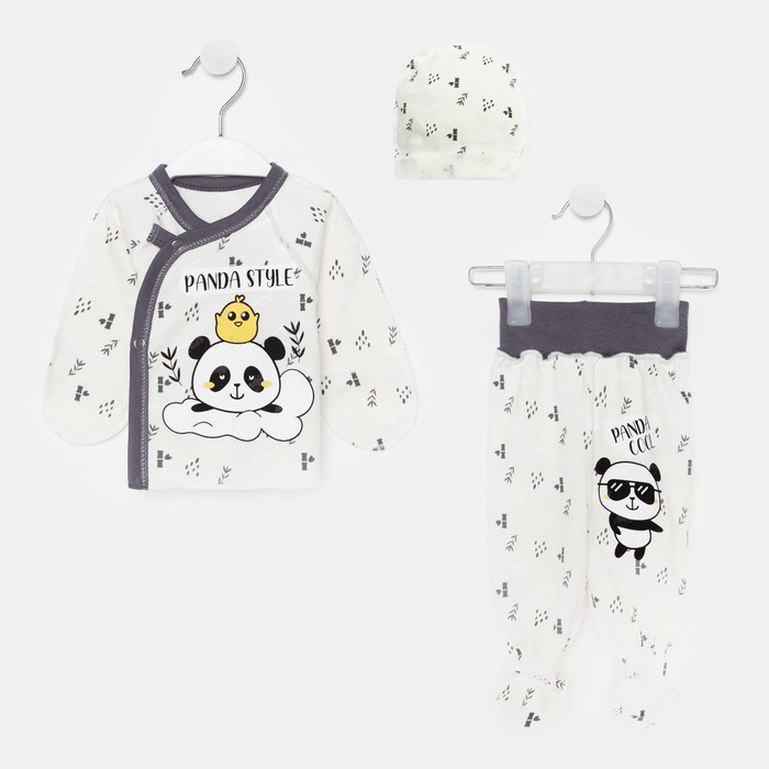 Комплект (3 предмета) «Панды» детский, цвет белый/серый, рост 62 см
Комплект (3 предмета) «Панды» детский, цвет белый/серый, рост 62 см