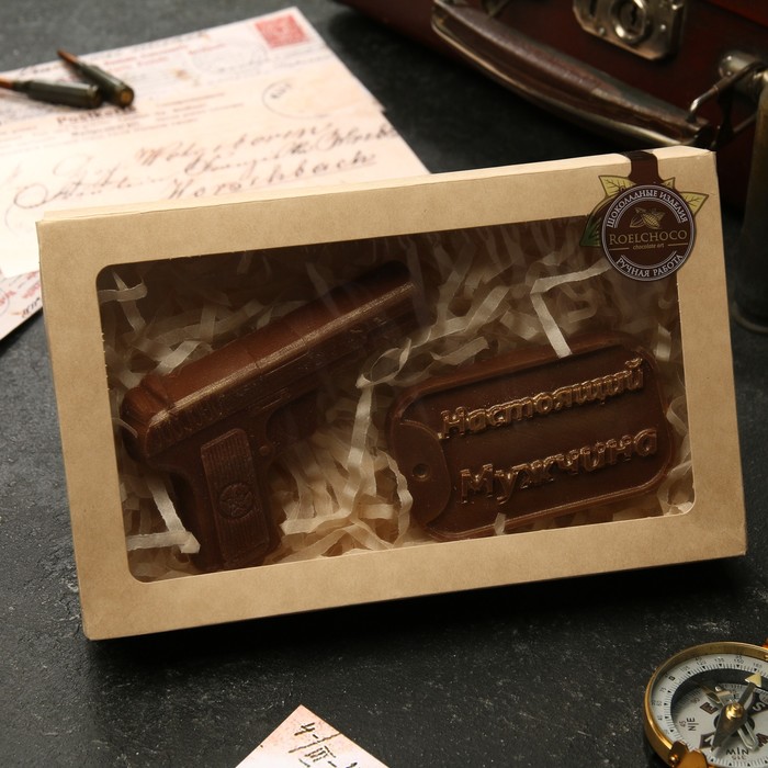 Набор шоколадных фигурок «Пистолет и Настоящий мужчина», 130 г
Набор шоколадных фигурок «Пистолет и Настоящий мужчина», 130 г