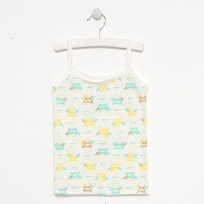 Майка для девочки А.24006-1, белый/совы, рост 116-122 см (30) 
Майка для девочки А.24006-1, белый/совы, рост 116-122 см (30)