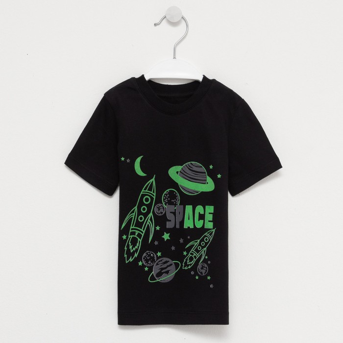 Футболка для мальчика, цвет чёрный/космос, рост 104-110 см
Футболка для мальчика, цвет чёрный/космос, рост 104-110 см