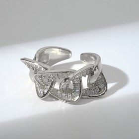 Кольцо "Цепь" три звена, цвет белый в серебре, безразмерное
Кольцо "Цепь" три звена, цвет белый в серебре, безразмерное