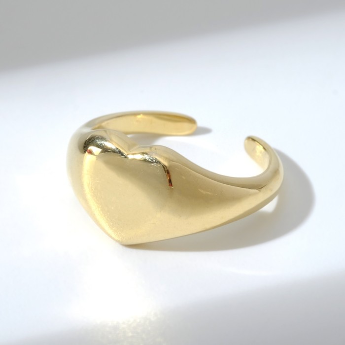Кольцо "Сердце" натяжение, цвет золото, безразмерное
Кольцо "Сердце" натяжение, цвет золото, безразмерное