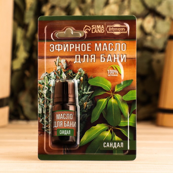 Эфирное масло "Сандал" 10 мл в блистере
Эфирное масло "Сандал" 10 мл в блистере