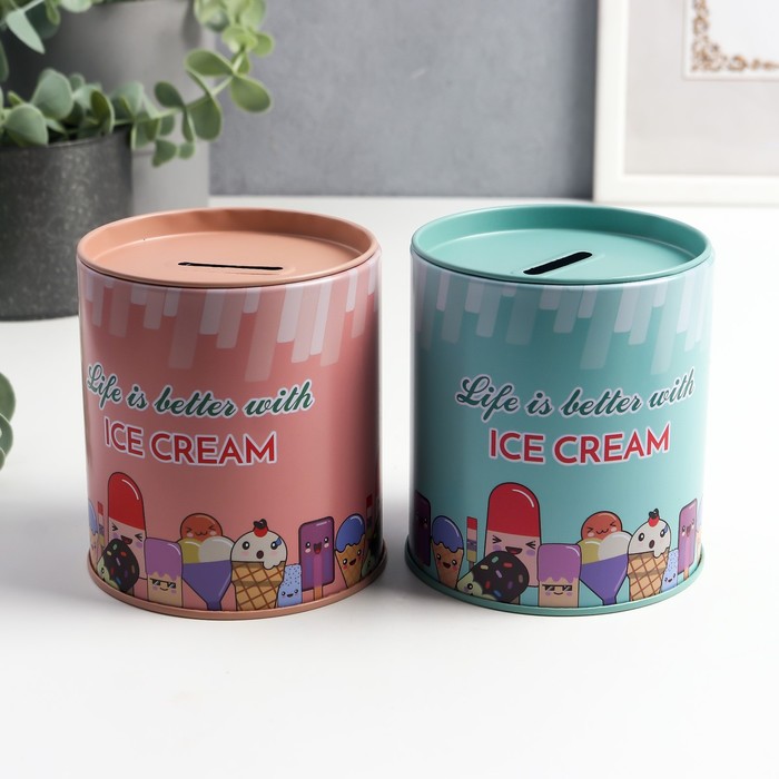 Копилка металл "Жизнь лучше с мороженным" МИКС 9х9х10 см
Копилка металл "Жизнь лучше с мороженным" МИКС 9х9х10 см