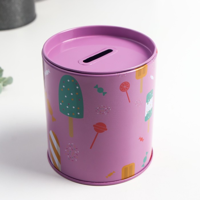 Копилка металл "Эскимо и конфеты" сиреневый 9х9х10 см
Копилка металл "Эскимо и конфеты" сиреневый 9х9х10 см