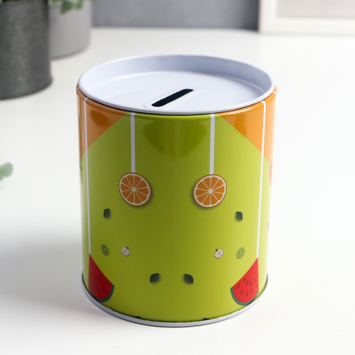 Копилка металл "Фруктовый микс" 9х9х10 см 
Копилка металл "Фруктовый микс" 9х9х10 см