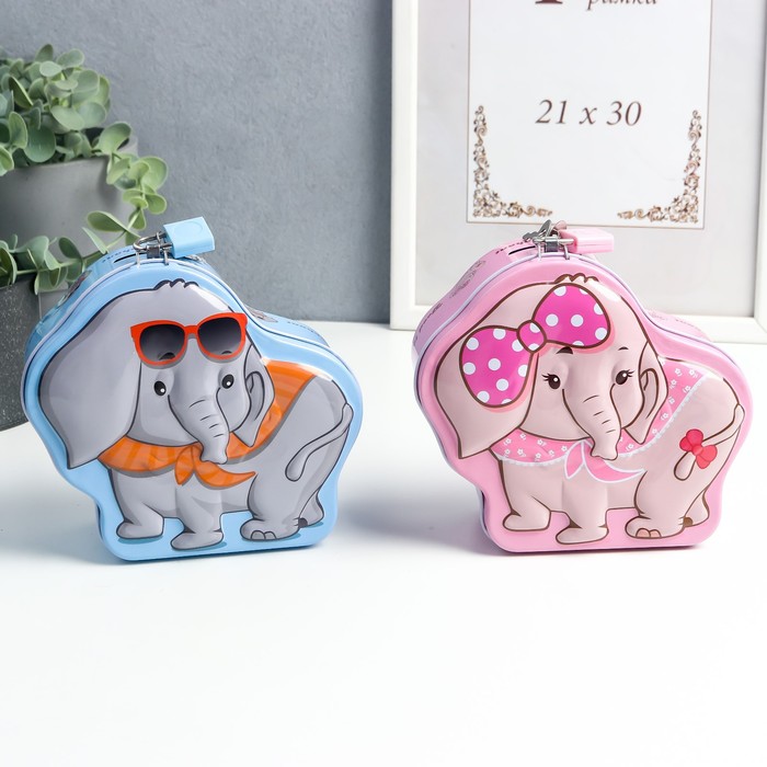 Копилка металл с замочком "Слоник на отдыхе" МИКС 15х6х13 см 
Копилка металл с замочком "Слоник на отдыхе" МИКС 15х6х13 см