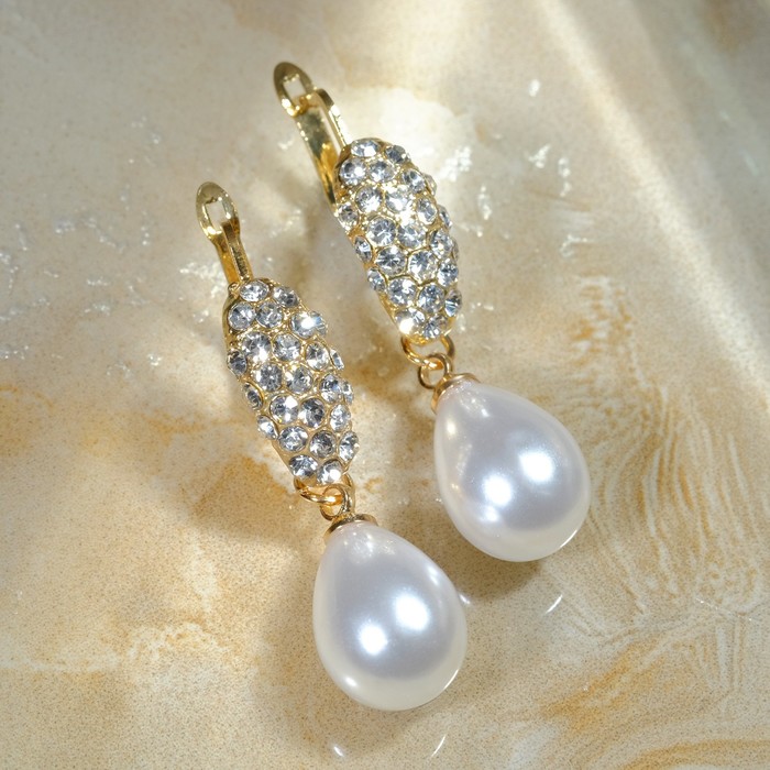 Серьги с жемчугом "Грейс" две капли, цвет белый в золоте
Серьги с жемчугом "Грейс" две капли, цвет белый в золоте