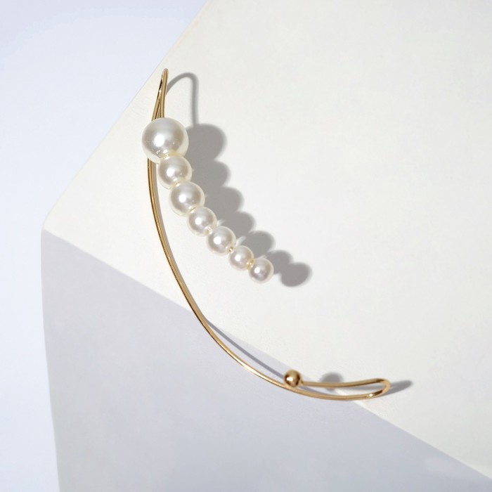 Серьга "Каффа" стрелочка из жемчуга, цвет белый в золоте
Серьга "Каффа" стрелочка из жемчуга, цвет белый в золоте