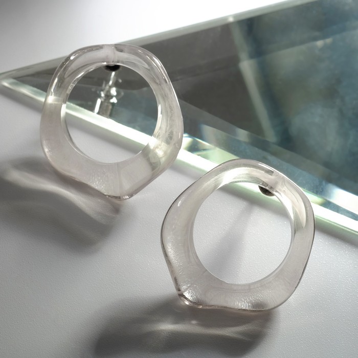 Серьги акрил "Тренд" неровное кольцо, цвет серый
Серьги акрил "Тренд" неровное кольцо, цвет серый