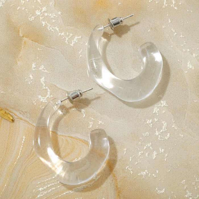 Серьги акрил "Тренд" кривая, прозрачный, цвет белый
Серьги акрил "Тренд" кривая, прозрачный, цвет белый