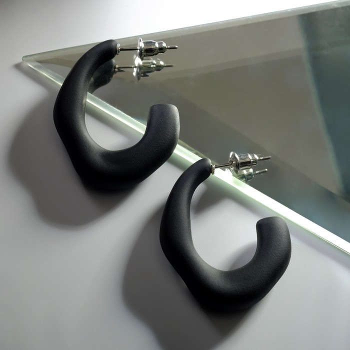 Серьги акрил "Тренд" кривая, цвет чёрный
Серьги акрил "Тренд" кривая, цвет чёрный