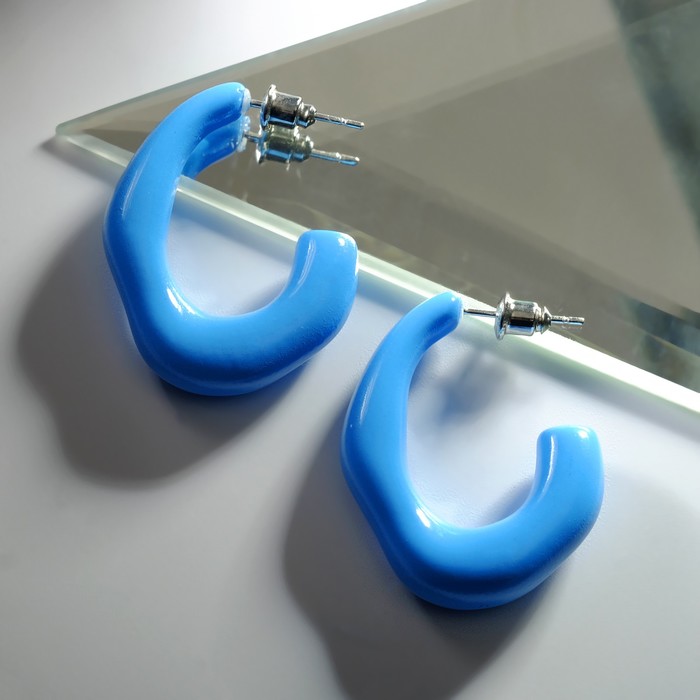 Серьги акрил "Тренд" кривая, цвет синий
Серьги акрил "Тренд" кривая, цвет синий