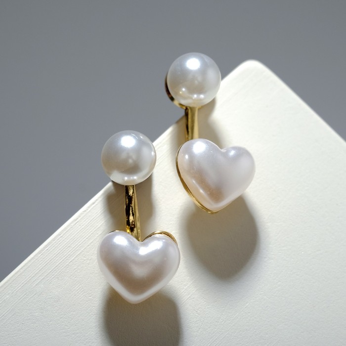 Серьги с жемчугом "Диорис" сердечки, нежность, цвет белый в золоте
Серьги с жемчугом "Диорис" сердечки, нежность, цвет белый в золоте