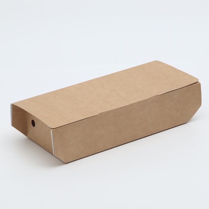 Контейнер на вынос, крафт, 20,5 х 10,5 х 5,5 см
Контейнер на вынос, крафт, 20,5 х 10,5 х 5,5 см